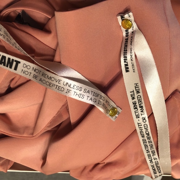 SAJIDA' Pink Stretch Crepe Jersey Long Sleeve - Picture 3 of 8